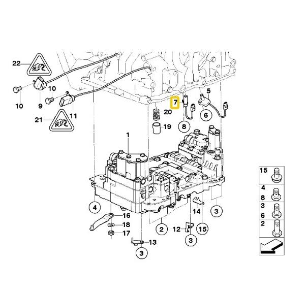 Mini Auto Trans Speed Sensor - Output 24157551108